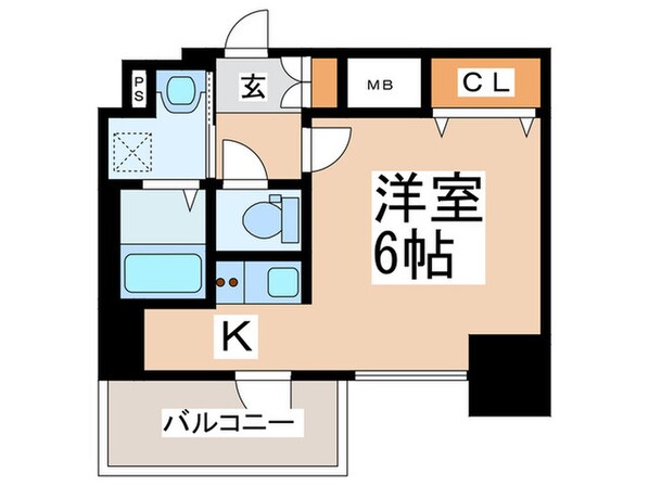 スプランディッド難波元町DUEの物件間取画像